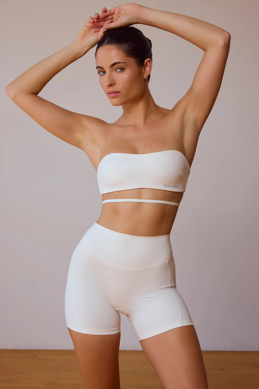 Mini Shorts in Soft White - UK Size:L